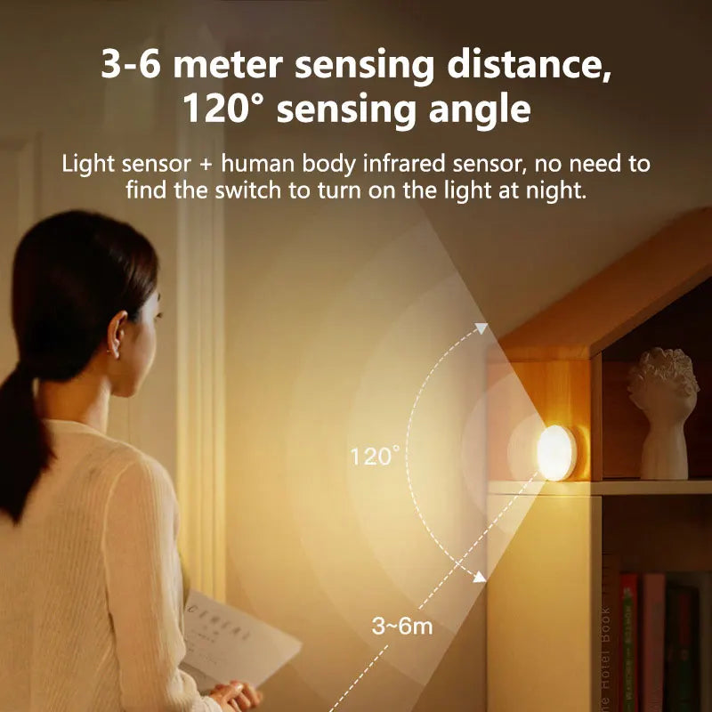 💡 Luz LED con Sensor de Movimiento | Magnética y Recargable