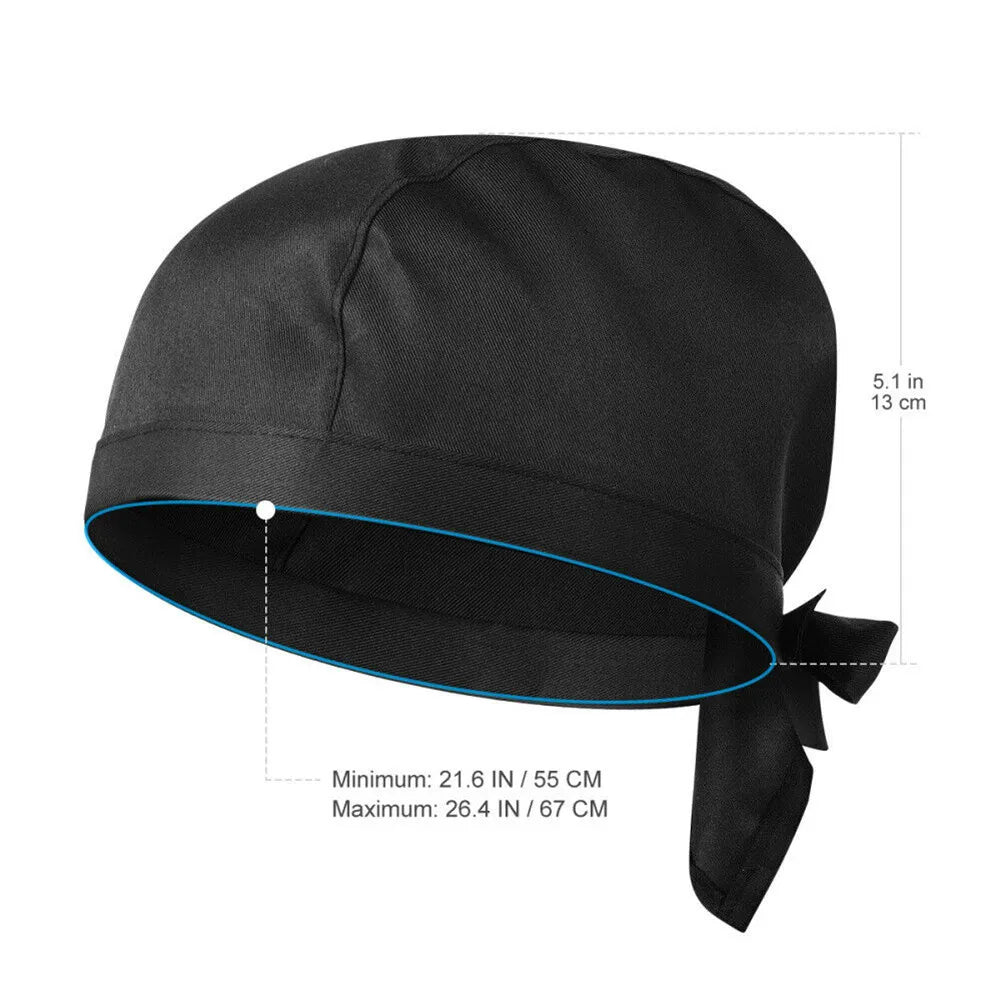 Unisex Chef Pirate Chef Hat Skull Hat Restaurant Dining Chef Hat Kitchen Cooking Bakery Work Wear Cap Adjustable