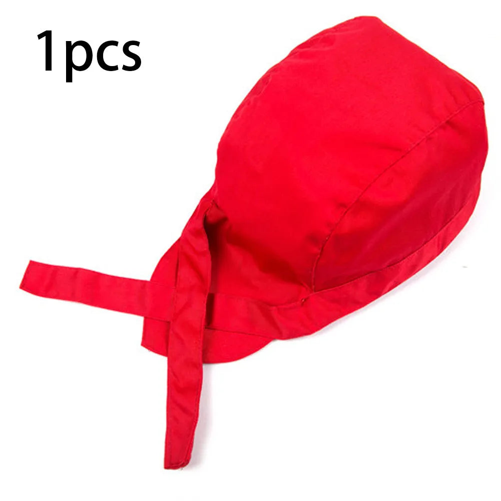 Unisex Chef Pirate Chef Hat Skull Hat Restaurant Dining Chef Hat Kitchen Cooking Bakery Work Wear Cap Adjustable