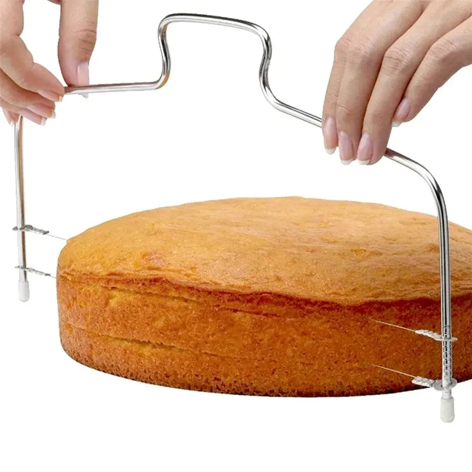 Cortador y nivelador ajustable para pasteles.