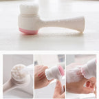 Cepillo Facial de Silicona Doble Cara con Masaje