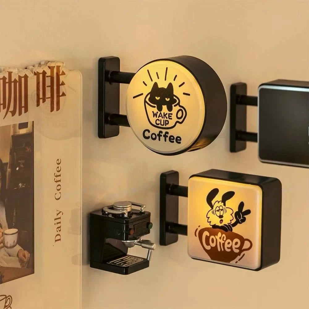 ☕ Imán Decorativo con Luz para Refrigerador
