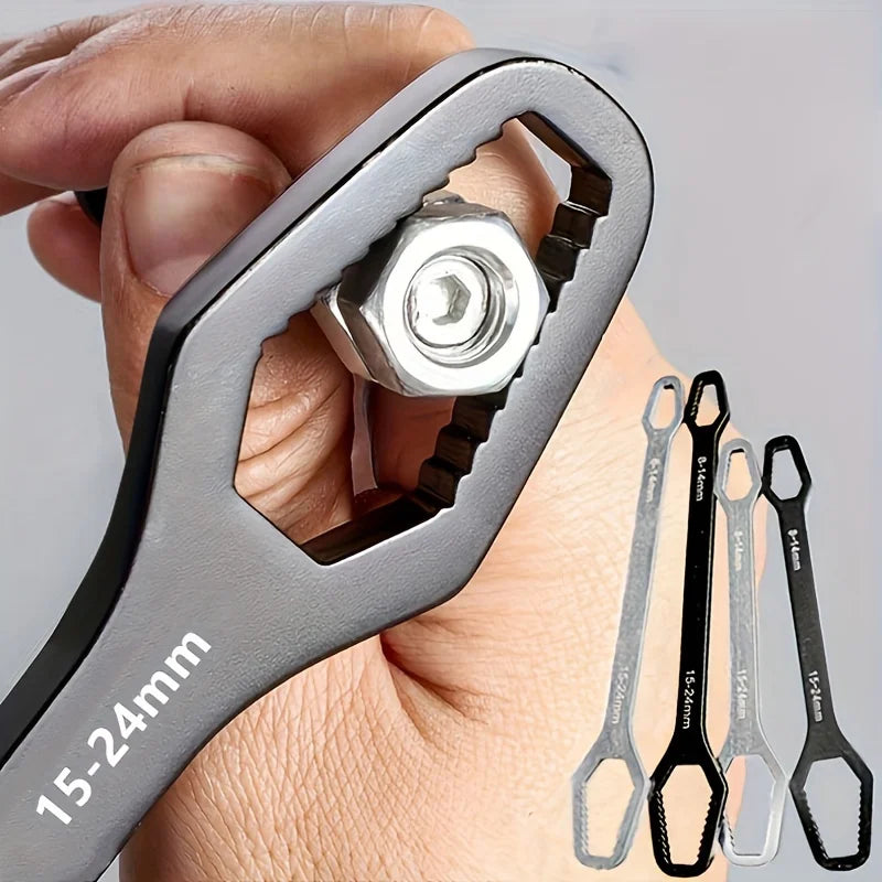 🔧 Llave Universal Autoajustable | Doble Extremo 3–17 mm