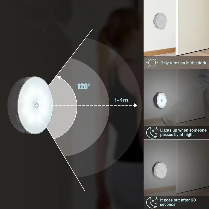 💡 Luz LED Nocturna con Sensor de Movimiento | Inalámbrica