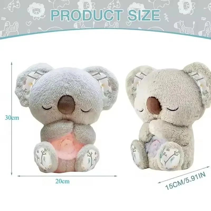 🐨 Peluche Koala con Luz, Música y Efecto de Respiración | Compañero para Dormir
