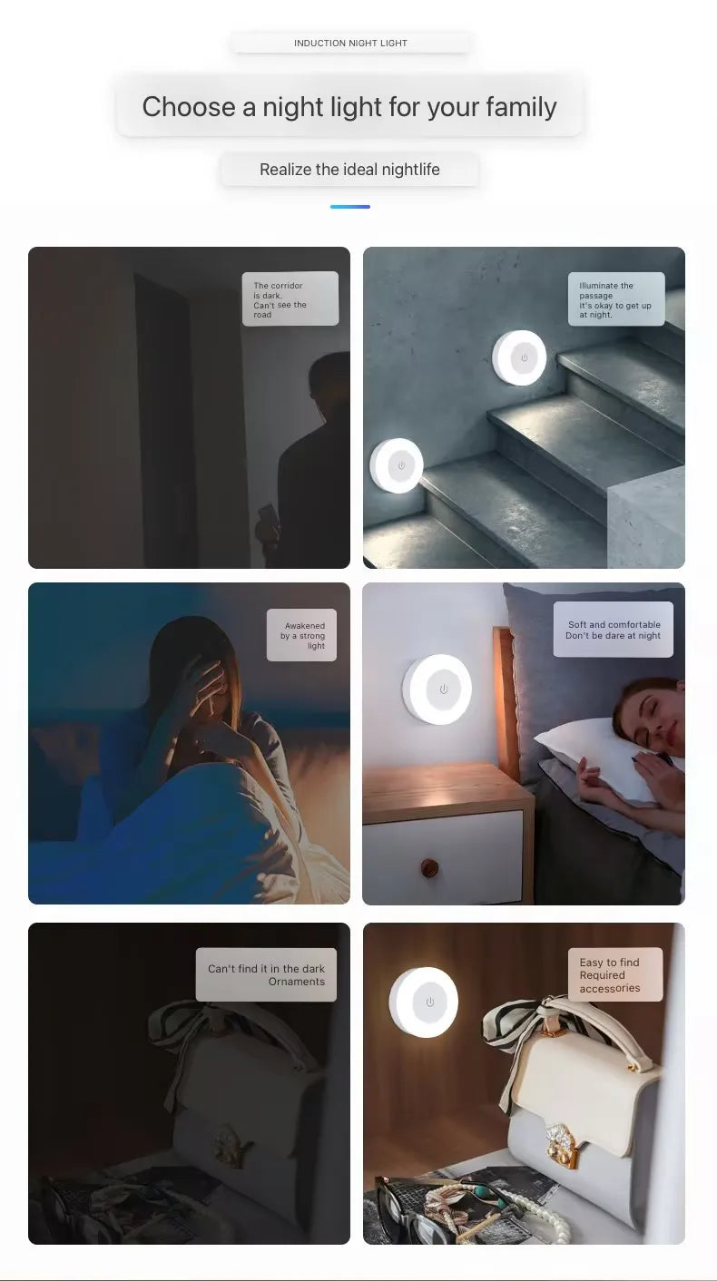 💡 Lámpara LED de Pared Recargable | Luz Regulable