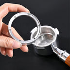 51/54/58mm Dosing Funnel with 6 Magnets Espresso Coffee Aluminum Dosing Ring Fits Portafilter Replacement Ring Barista Tools