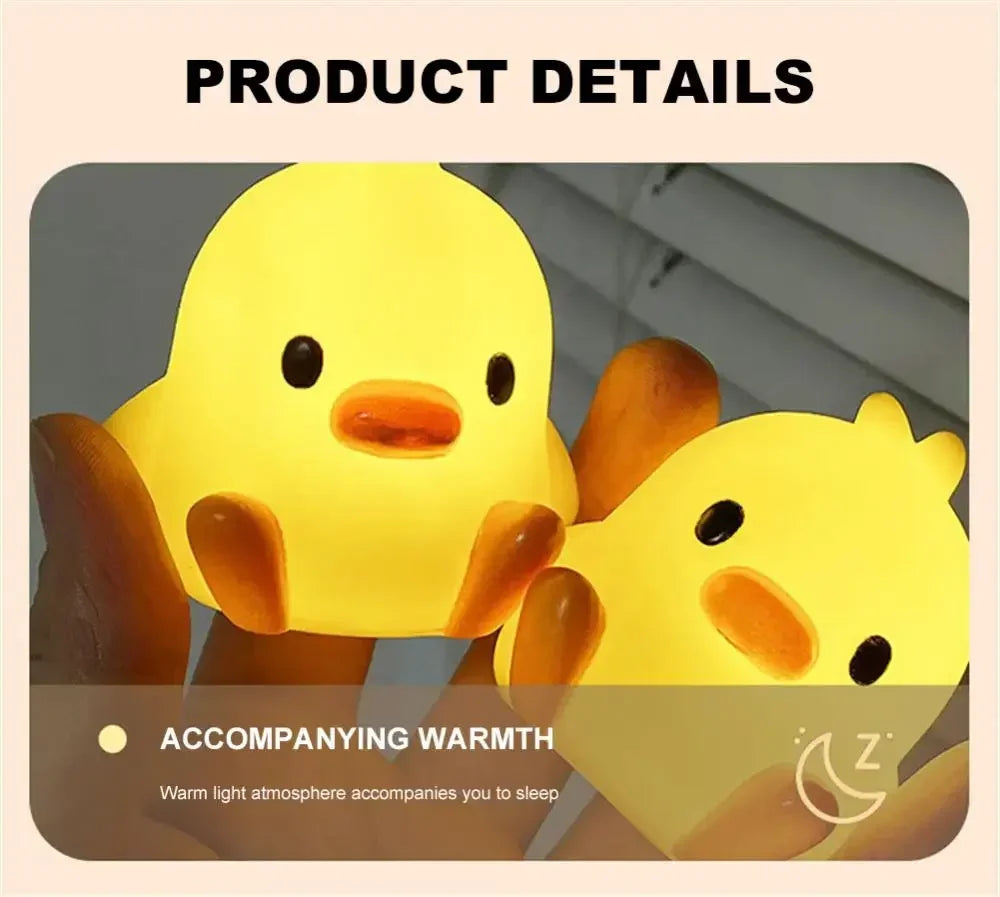 🦆 Lámpara Nocturna de Patito LED | Luz Decorativa para Dormitorio