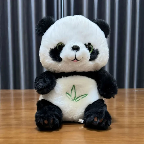 Bebé que respira panda, muñeco de peluche relajante para bebés, niños, música relajante, compañero para dormir, muñeco con sonido y luz, regalo