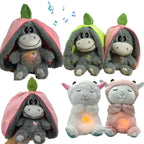 🫏🍓 Peluche Burrito con Luz y Efecto de Respiración | Compañero de Descanso