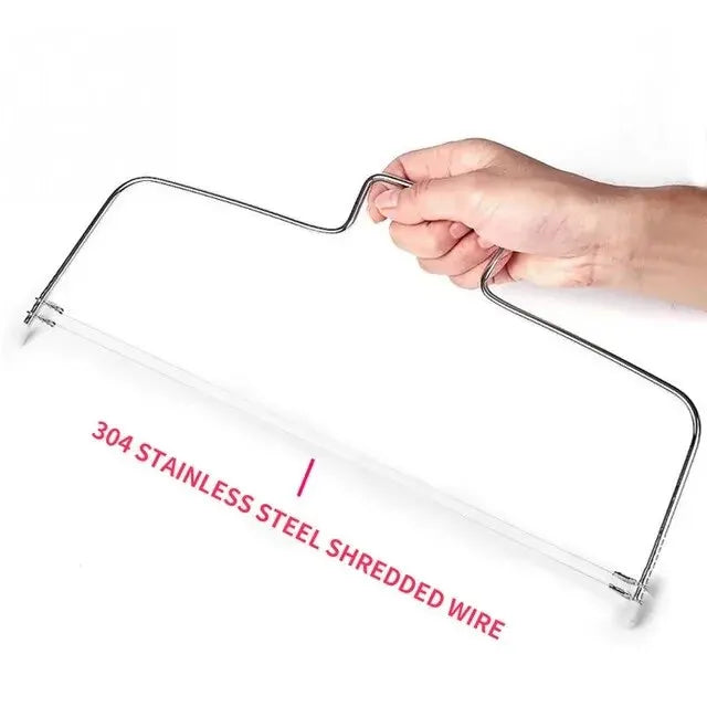 Adjustable cake cutter and leveler.