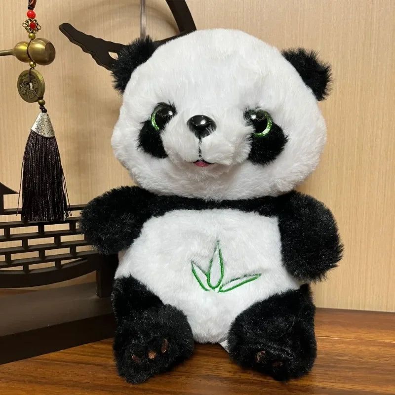 Baby Breathing panda Baby Soothing Plush Doll Toy Baby Kids Soothing Music Sleeping Companion Sound and Light Doll Toy Gift
