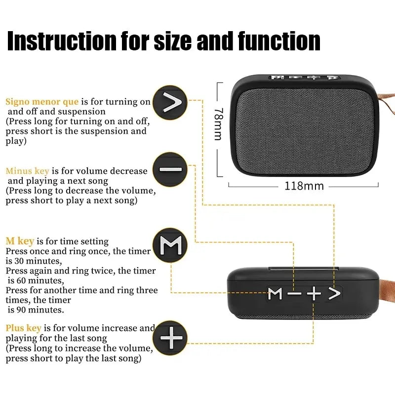 🔊 Parlante Bluetooth Portátil 5.0