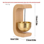 🎐 Campana de Viento de Madera | Timbre Decorativo para Puerta