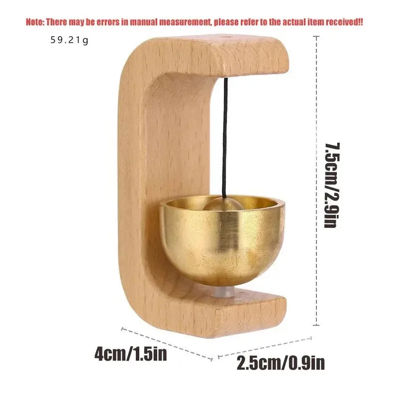 🎐 Campana de Viento de Madera | Timbre Decorativo para Puerta