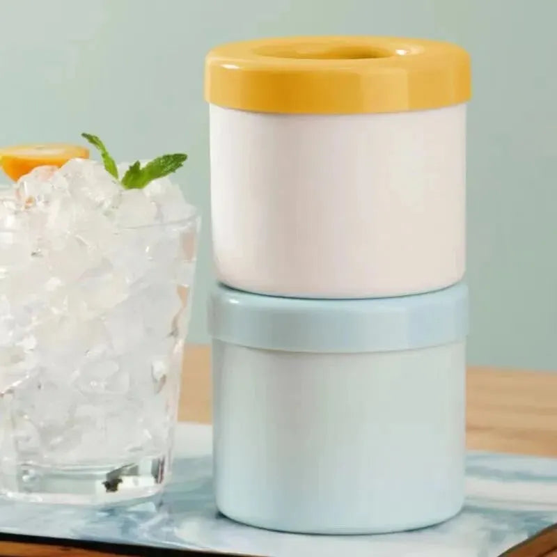 🧊 Molde de Silicona para Hielo | Cubetera Redonda con Tapa