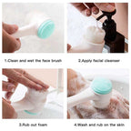 Cepillo Facial de Silicona Doble Cara con Masaje