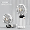 Mini ventilador portátil recargable.