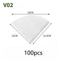 50/100pcs Coffee Filter Paper, Disposable Cone Paper Filter, Easy-to-Use,for Pouring and Dripping Coffee Machines and Tea Filter