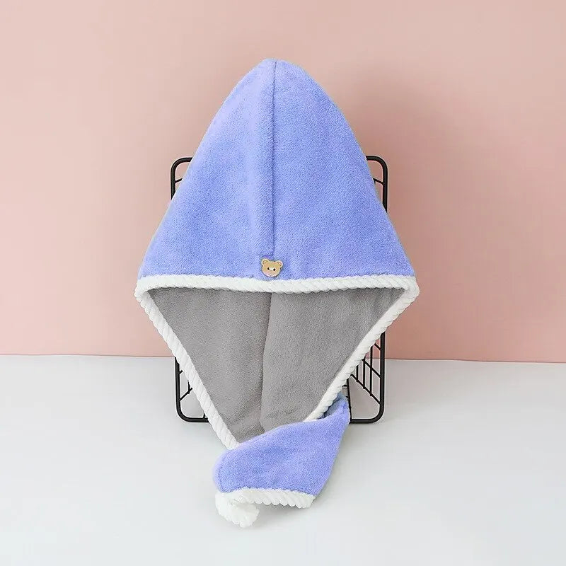Turbante Secador de Cabello Rápido Doble Capa