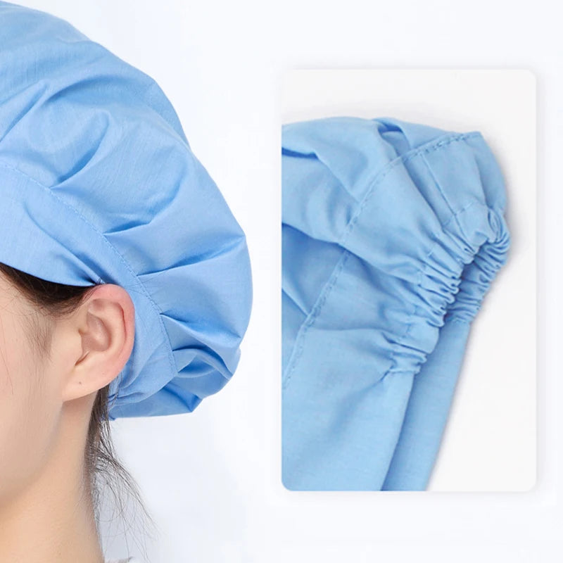 Unisex Catering Canteen Cook Hat Hotel Kitchen Cooking Chef Cap Food Service Adjustable Cap Food Factory Work Hats