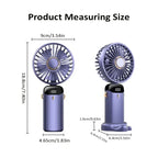 Mini ventilador portátil recargable.