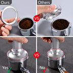 51/54/58mm Dosing Funnel with 6 Magnets Espresso Coffee Aluminum Dosing Ring Fits Portafilter Replacement Ring Barista Tools