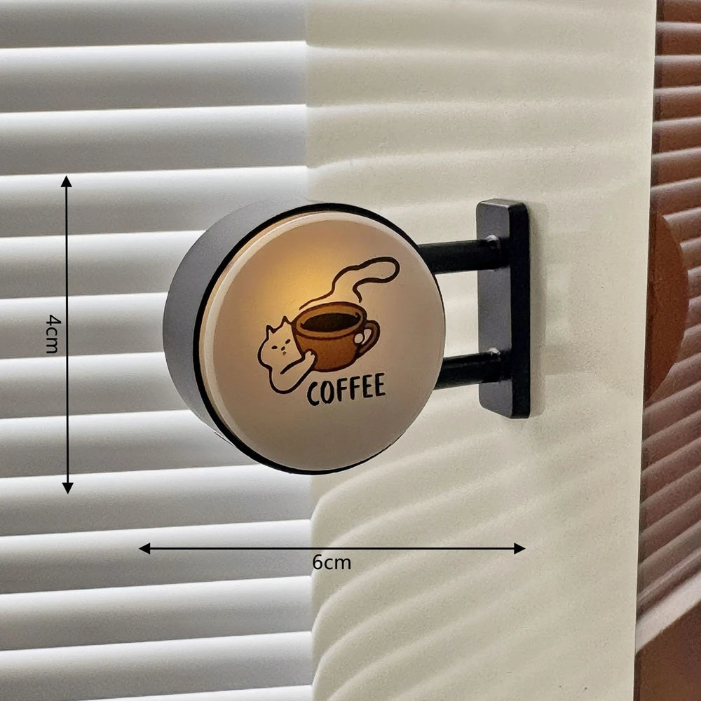 ☕ Imán Decorativo con Luz para Refrigerador