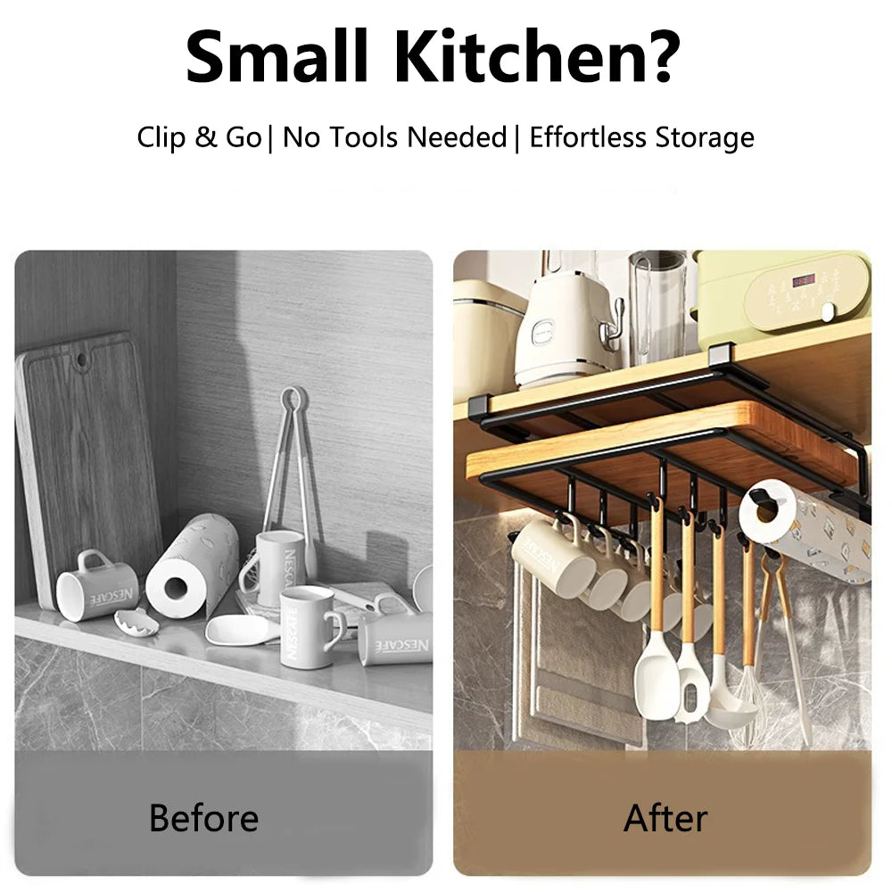 Organizador Colgante de Cocina con Ganchos