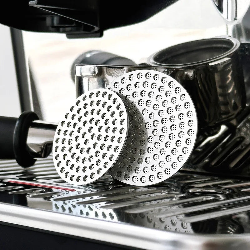 XHYKFFILTER 51/53/58.5mm Espresso Puck Screen Double Layer Metal Coffee Reusable Filter for Portafilter Home Basket Accessories