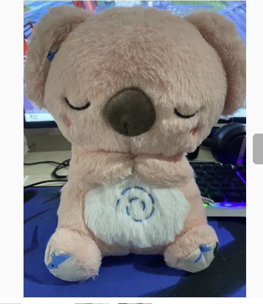 Peluche Koala de 28 cm con Luz, Música y Efecto de Respiración