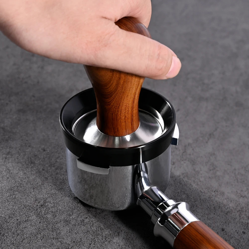 51/54/58mm Dosing Funnel with 6 Magnets Espresso Coffee Aluminum Dosing Ring Fits Portafilter Replacement Ring Barista Tools