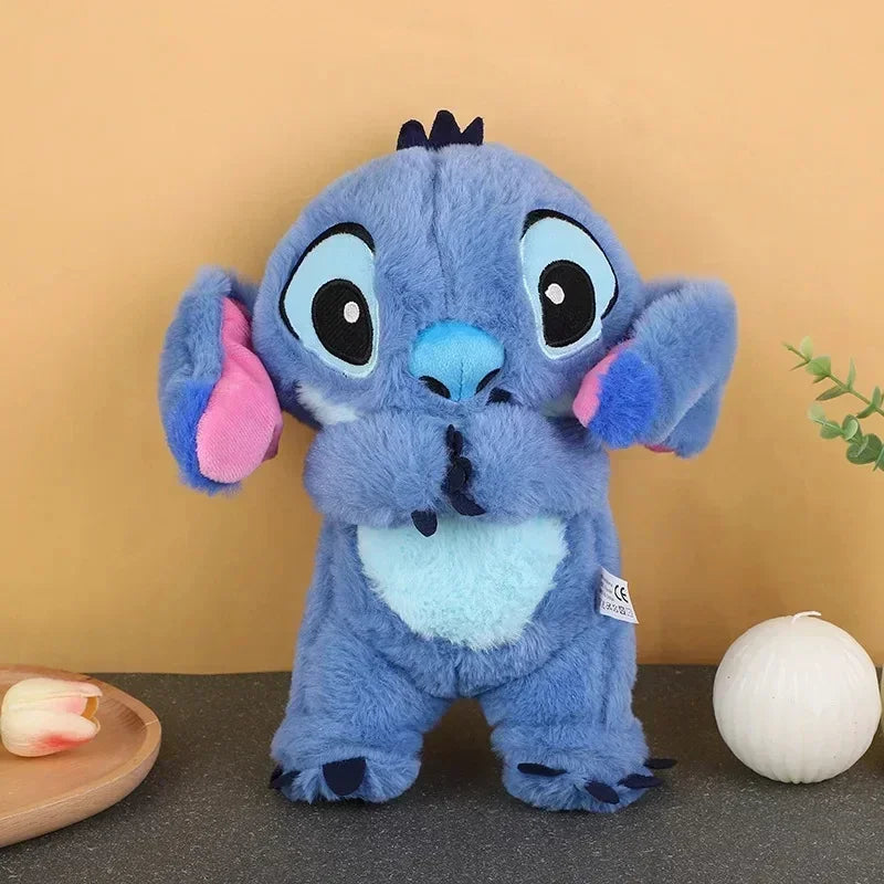 💗 Peluche Stitch con Respiración, Luz y Música | Compañero de Sueño para Niños