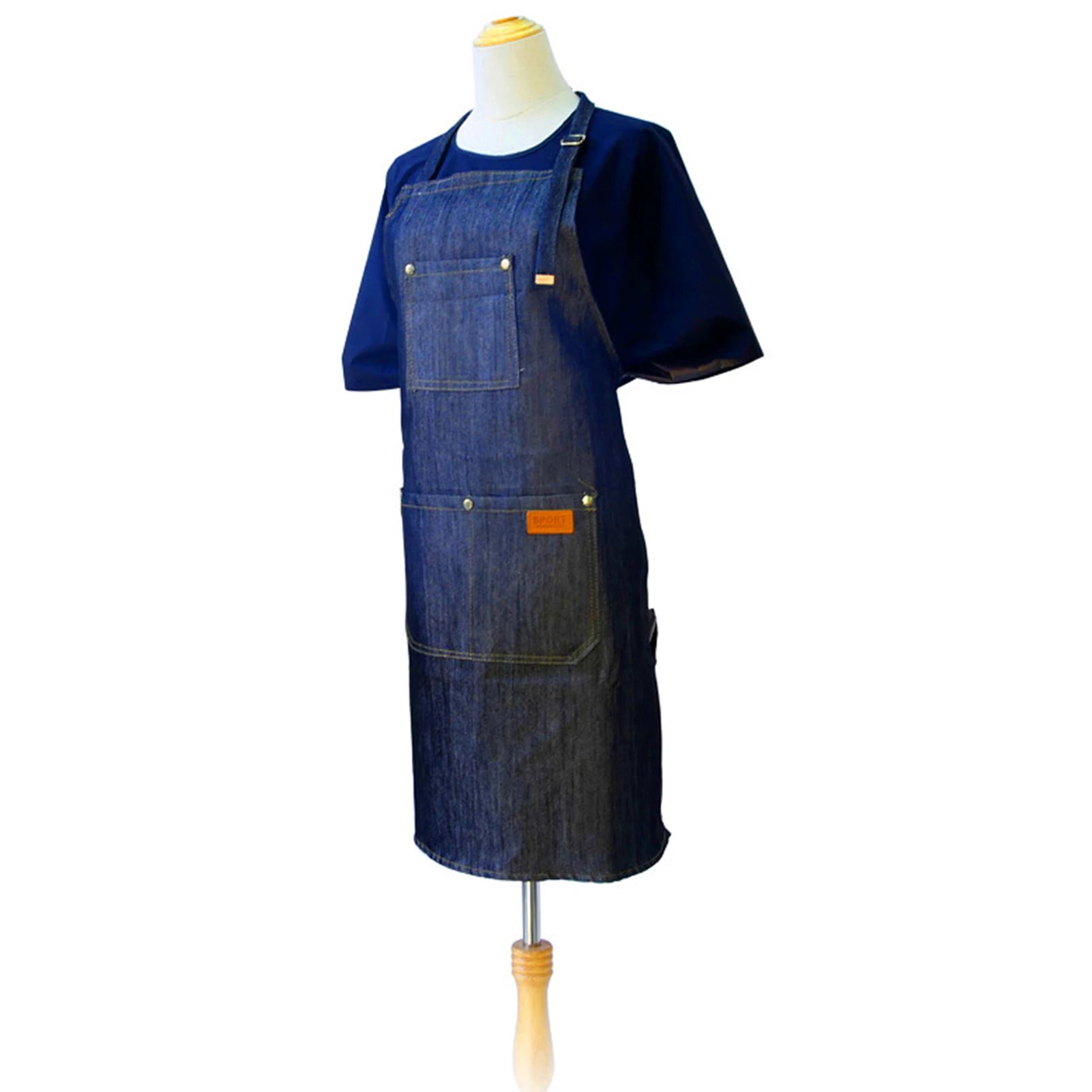 Delantal de Mezclilla para Cocina, Café y Bar – Unisex