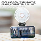 Mini ventilador portátil recargable.