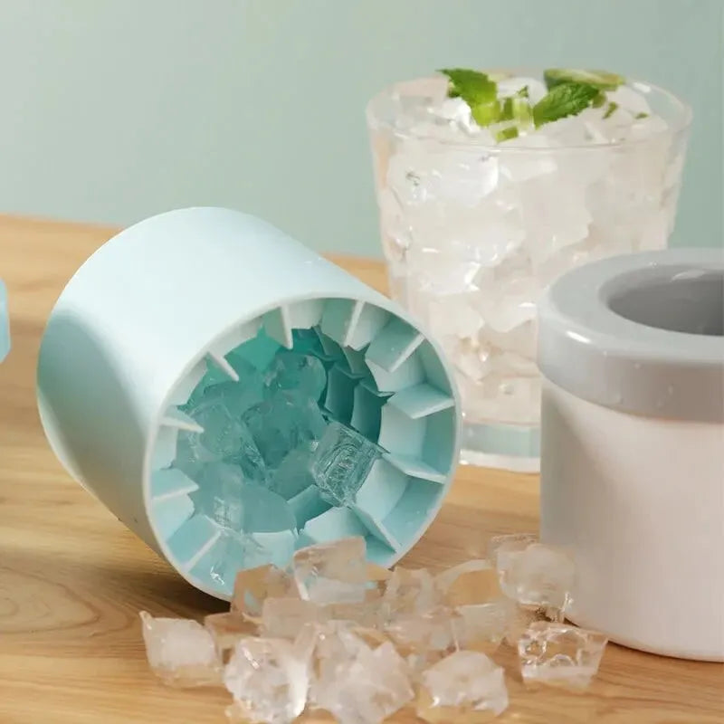 🧊 Molde de Silicona para Hielo | Cubetera Redonda con Tapa