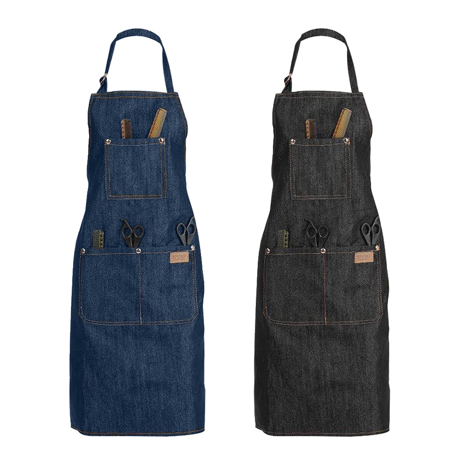 Delantal de Mezclilla para Cocina, Café y Bar – Unisex