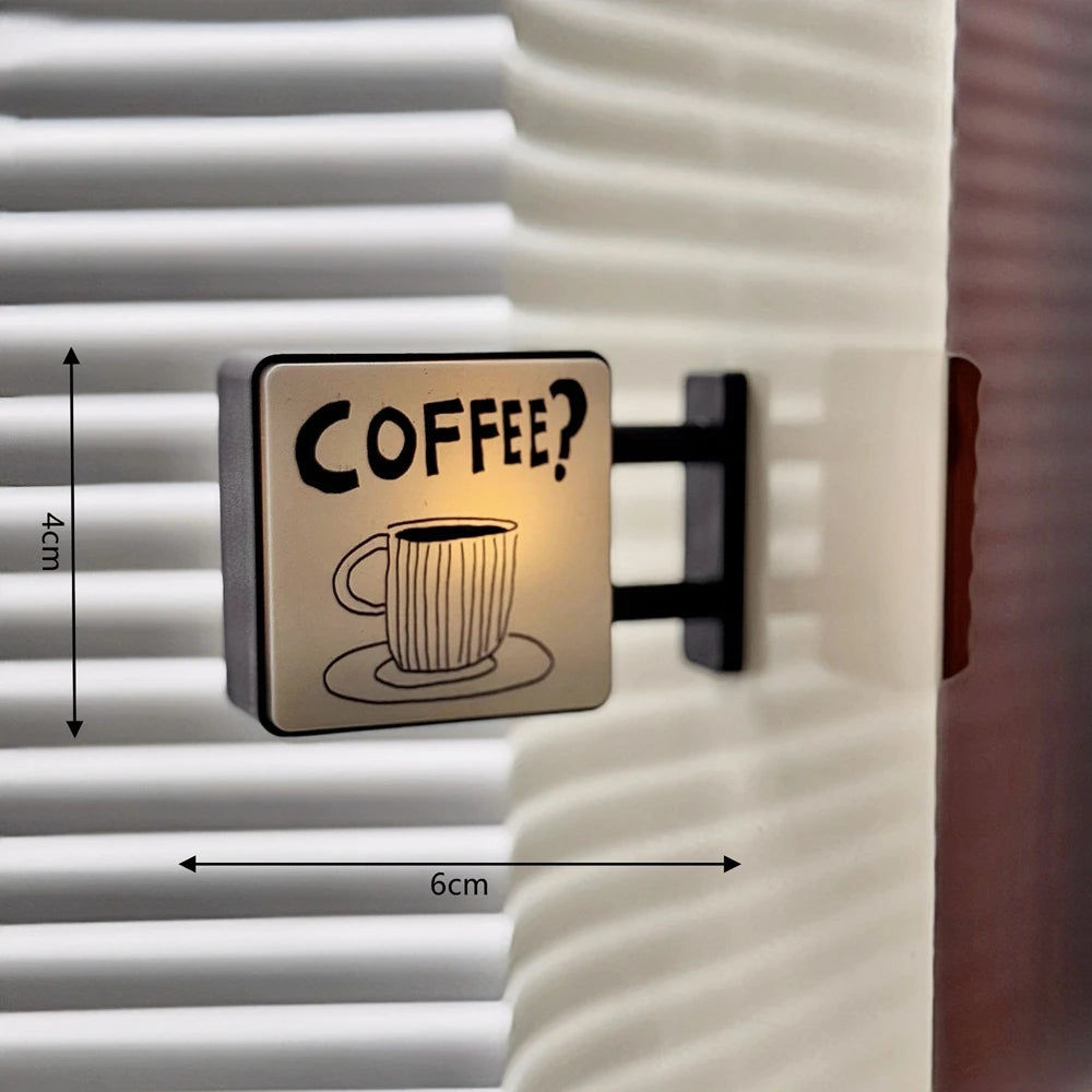 ☕ Imán Decorativo con Luz para Refrigerador