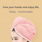 Turbante Secador de Cabello Rápido Doble Capa