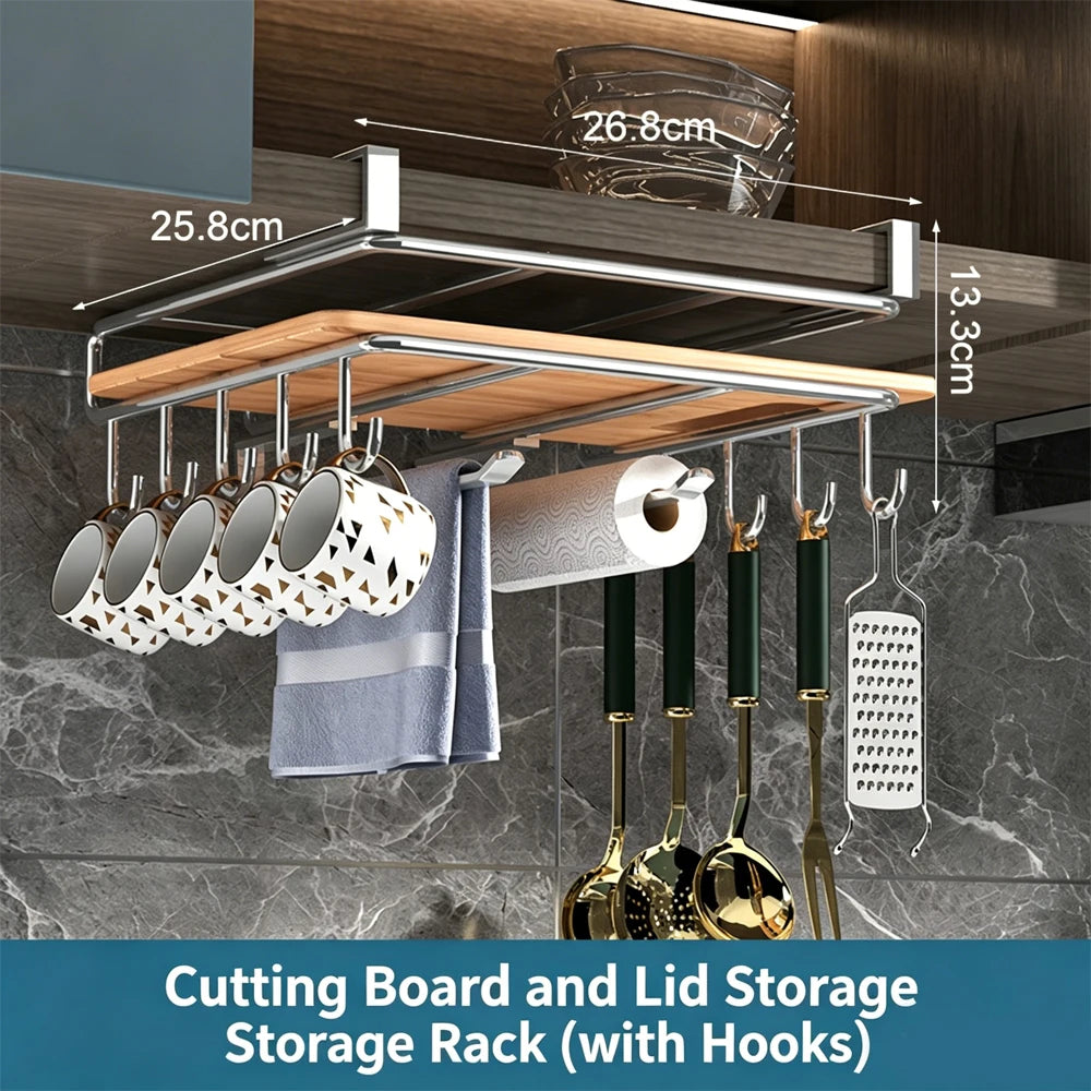Organizador Colgante de Cocina con Ganchos