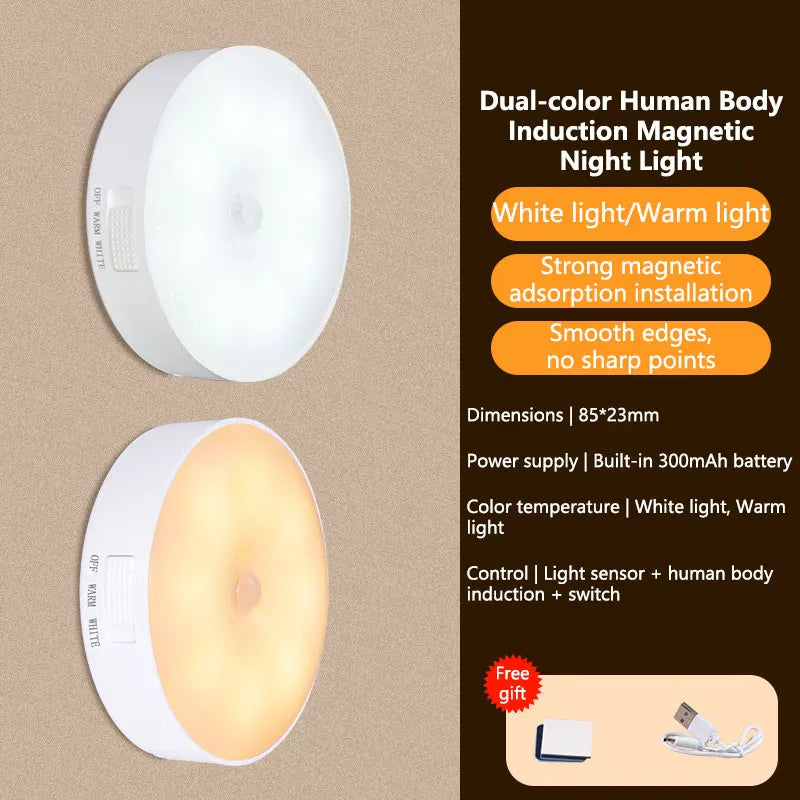 💡 Luz LED con Sensor de Movimiento | Magnética y Recargable
