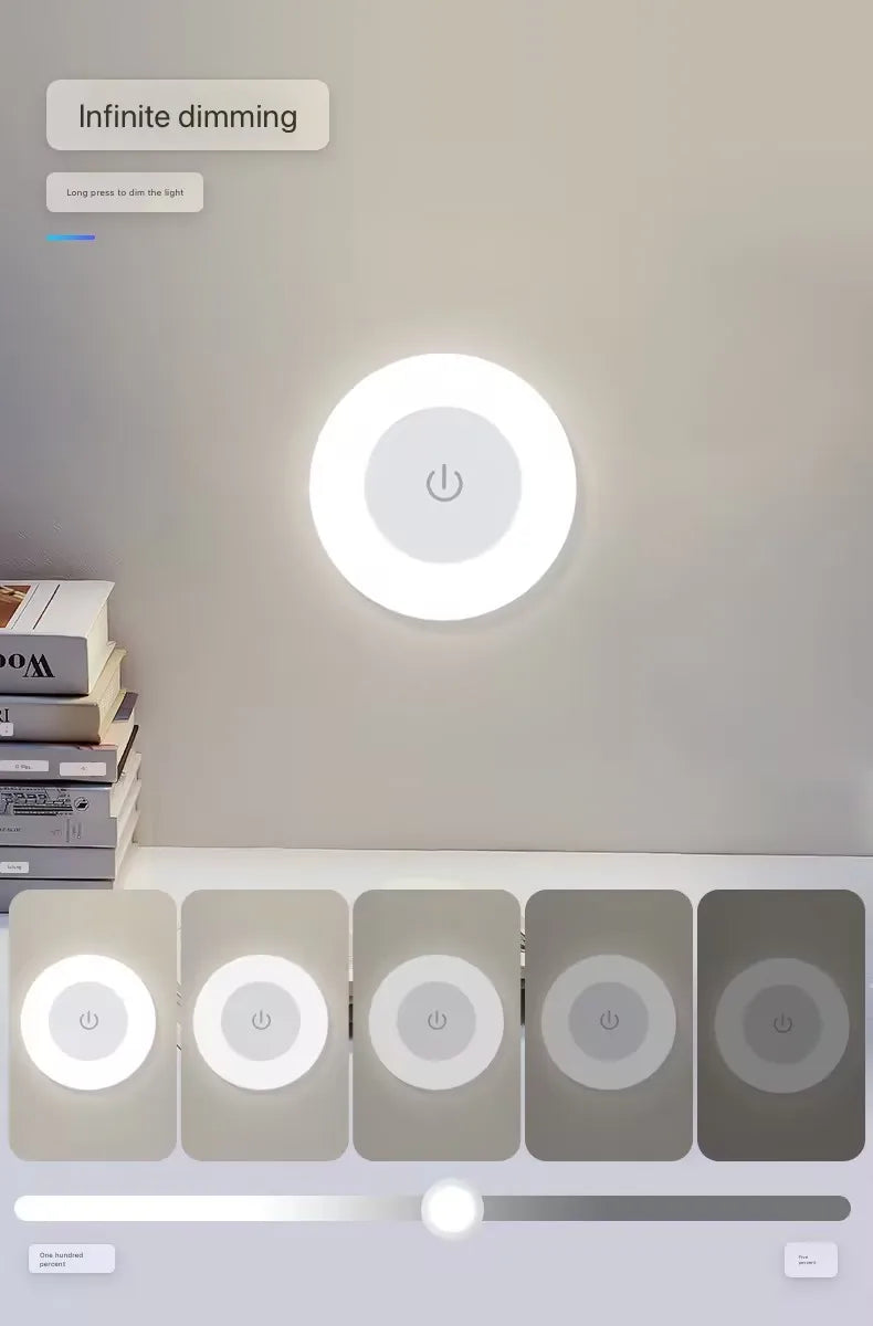 💡 Lámpara LED de Pared Recargable | Luz Regulable