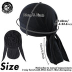 Musion Balaclava Pirate Hat for Riding Breathable Mesh Sweat Absorbing Lined Construction Site Hat Comfortable Helmet Cover