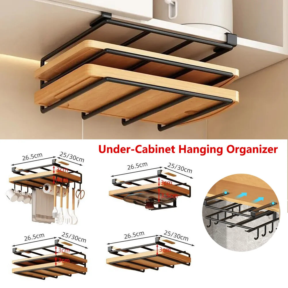 Organizador Colgante de Cocina con Ganchos