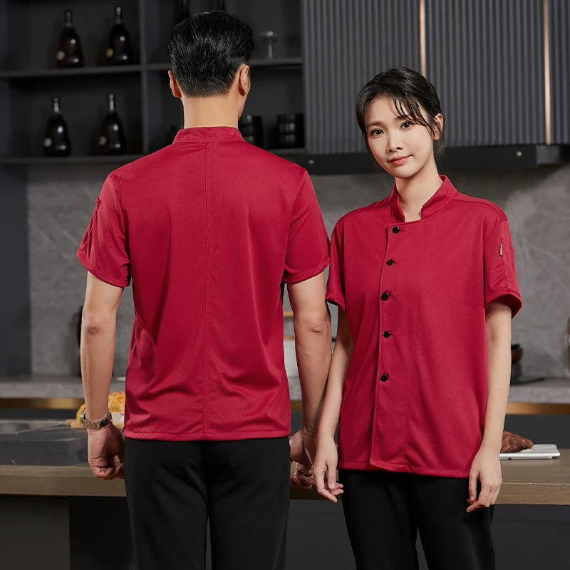 Chaqueta de Chef Transpirable 360° – Manga Corta Unisex
