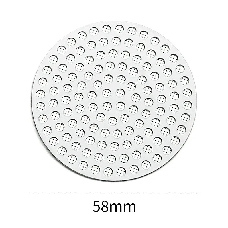 XHYKFFILTER 51/53/58.5mm Espresso Puck Screen Double Layer Metal Coffee Reusable Filter for Portafilter Home Basket Accessories