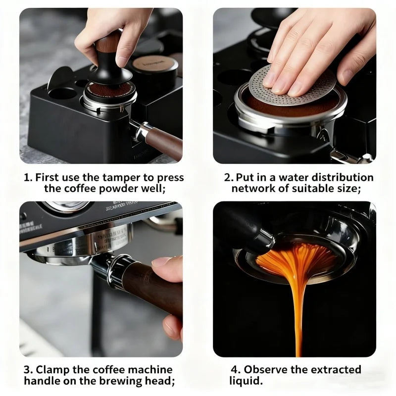 51/53/58mm Reusable Coffee Puck Screen 304 Stainless steel Double Layer Fine Filter Screen Professional Espresso Accessory