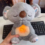 Peluche Koala de 28 cm con Luz, Música y Efecto de Respiración