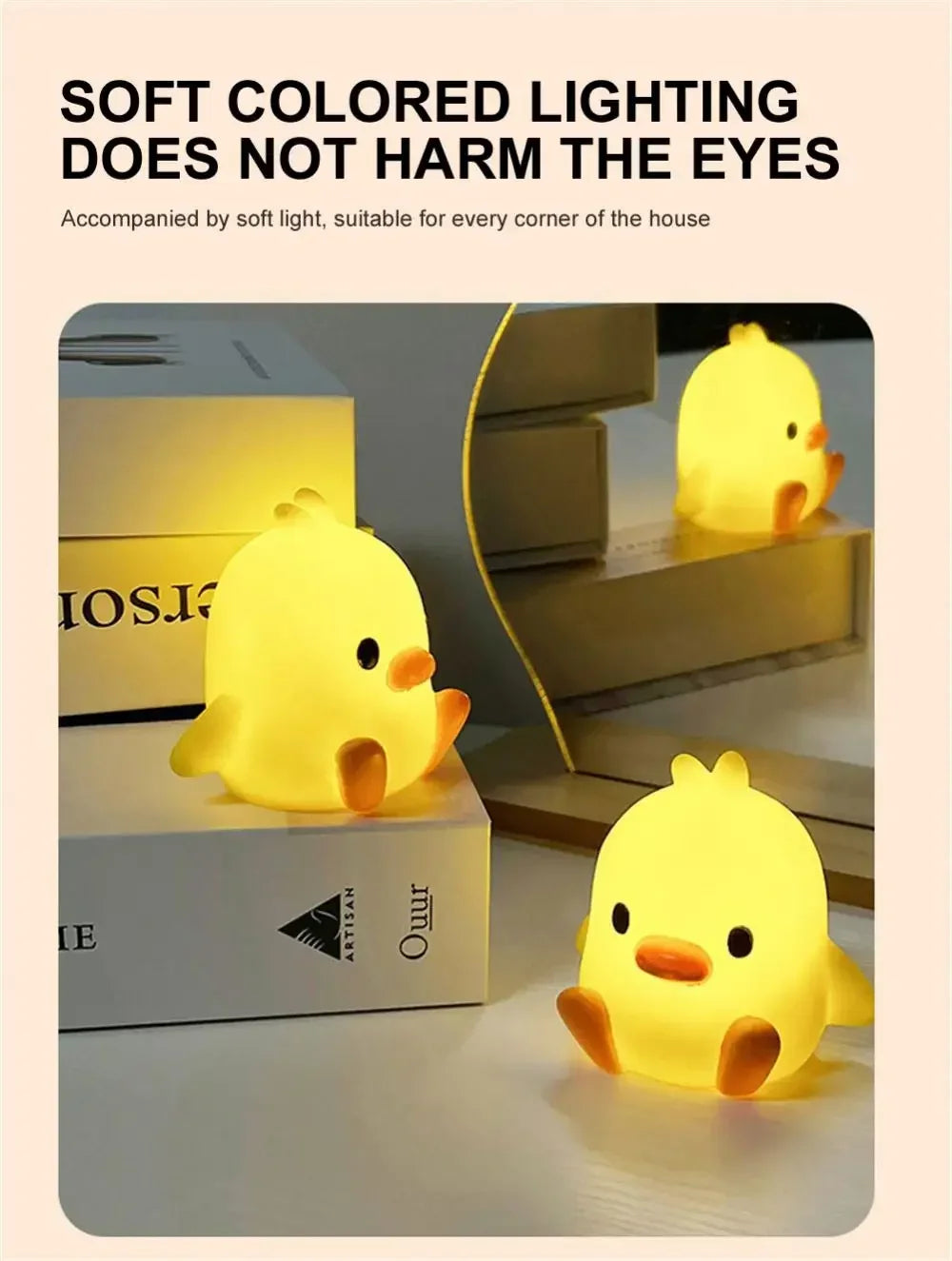 🦆 Lámpara Nocturna de Patito LED | Luz Decorativa para Dormitorio
