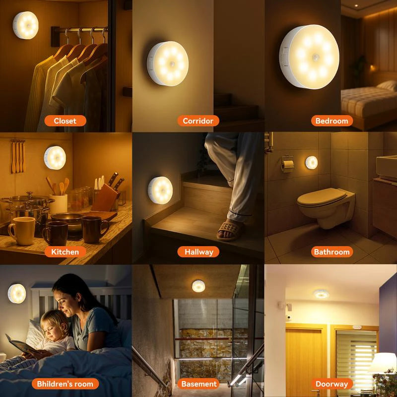 💡 Luz LED con Sensor de Movimiento | Magnética y Recargable